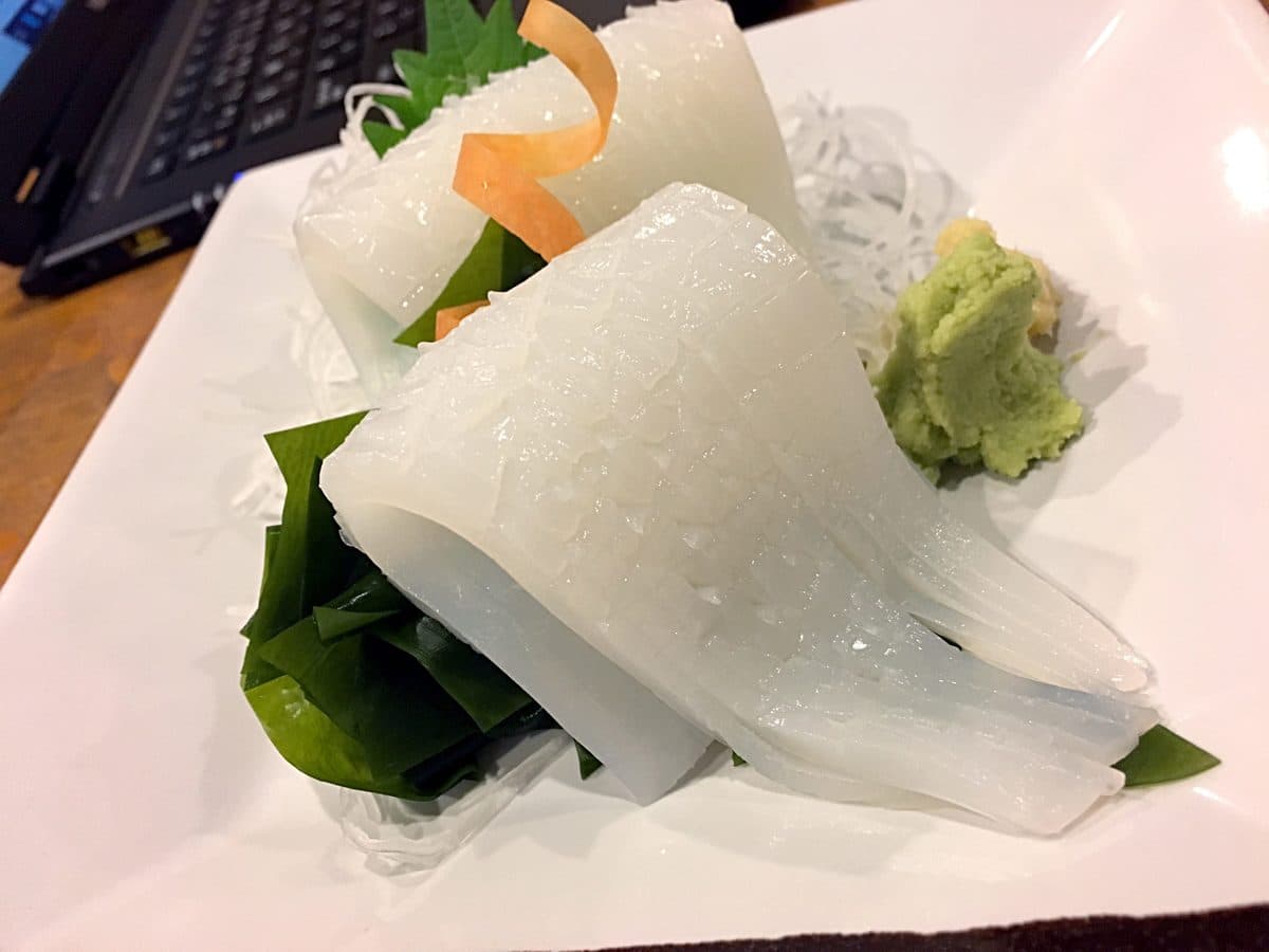 イカの刺身・イカそうめん