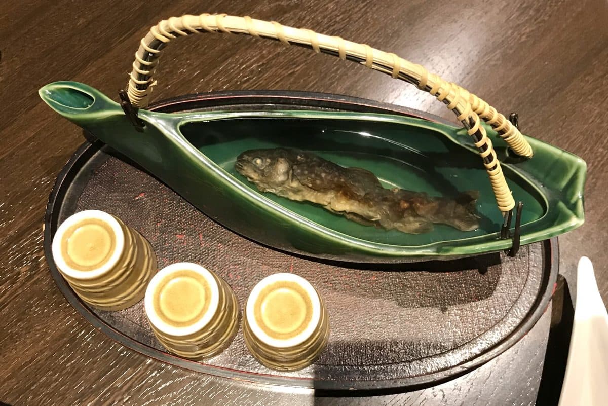 イワナの骨酒