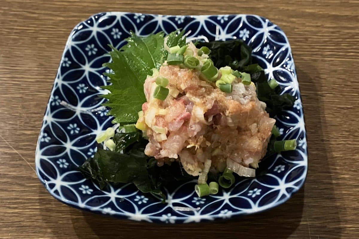 アジのなめろう